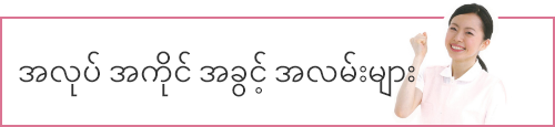 အလုပ်အကိုင်အခွင့်အလမ်းများ